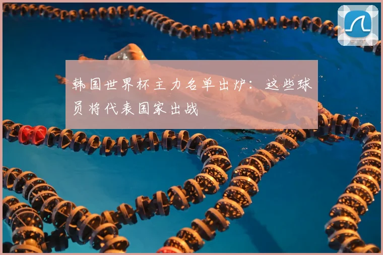 韩国世界杯主力名单出炉:这些球员将代表国家出战